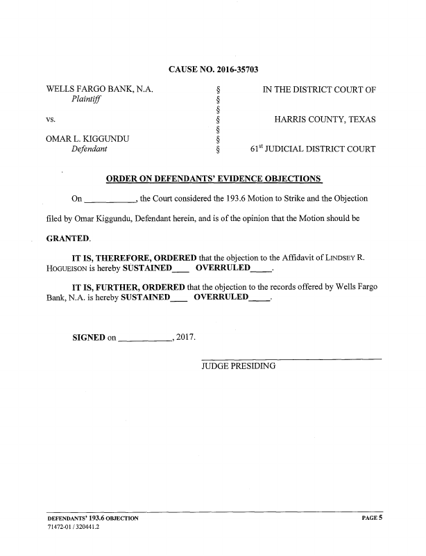 Proposed Order Template Texas At the end of the hearing the judge