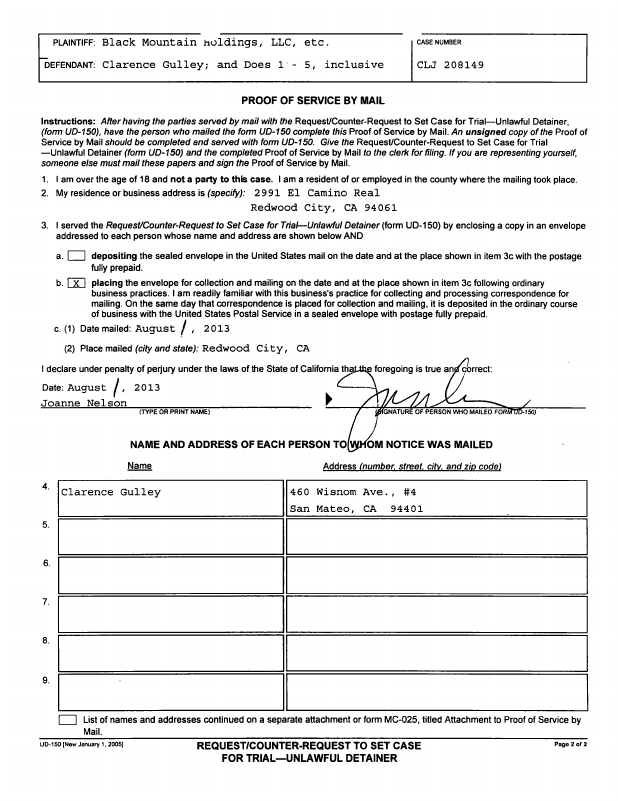 Documents Related to Black Mountain Ranch Developers LLC