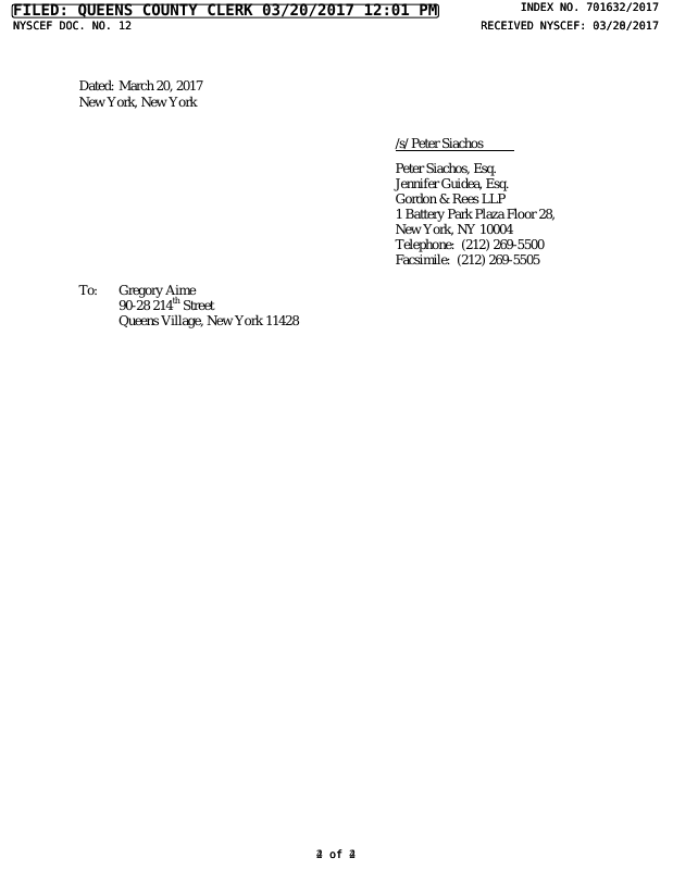 Document for Jth Tax, Inc. D/B/A Liberty Tax Service v. Gregory Aime ...